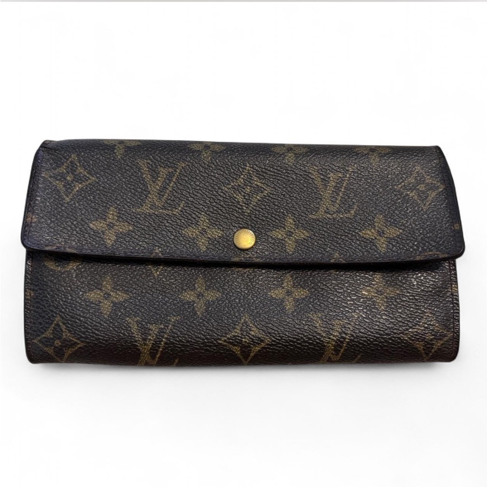 EUC COA LOUIS VUITTON Monogram Portefeuille Sarah Long Wallet - Picture 2 of 10